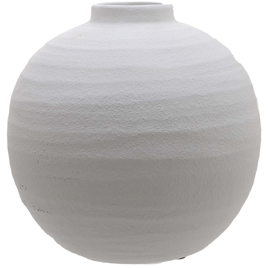 Lola White ceramic vase
