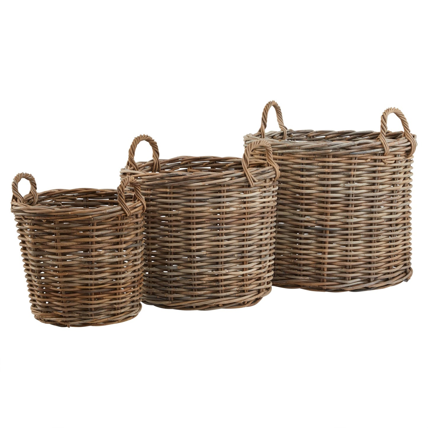 Set of rattan baskets