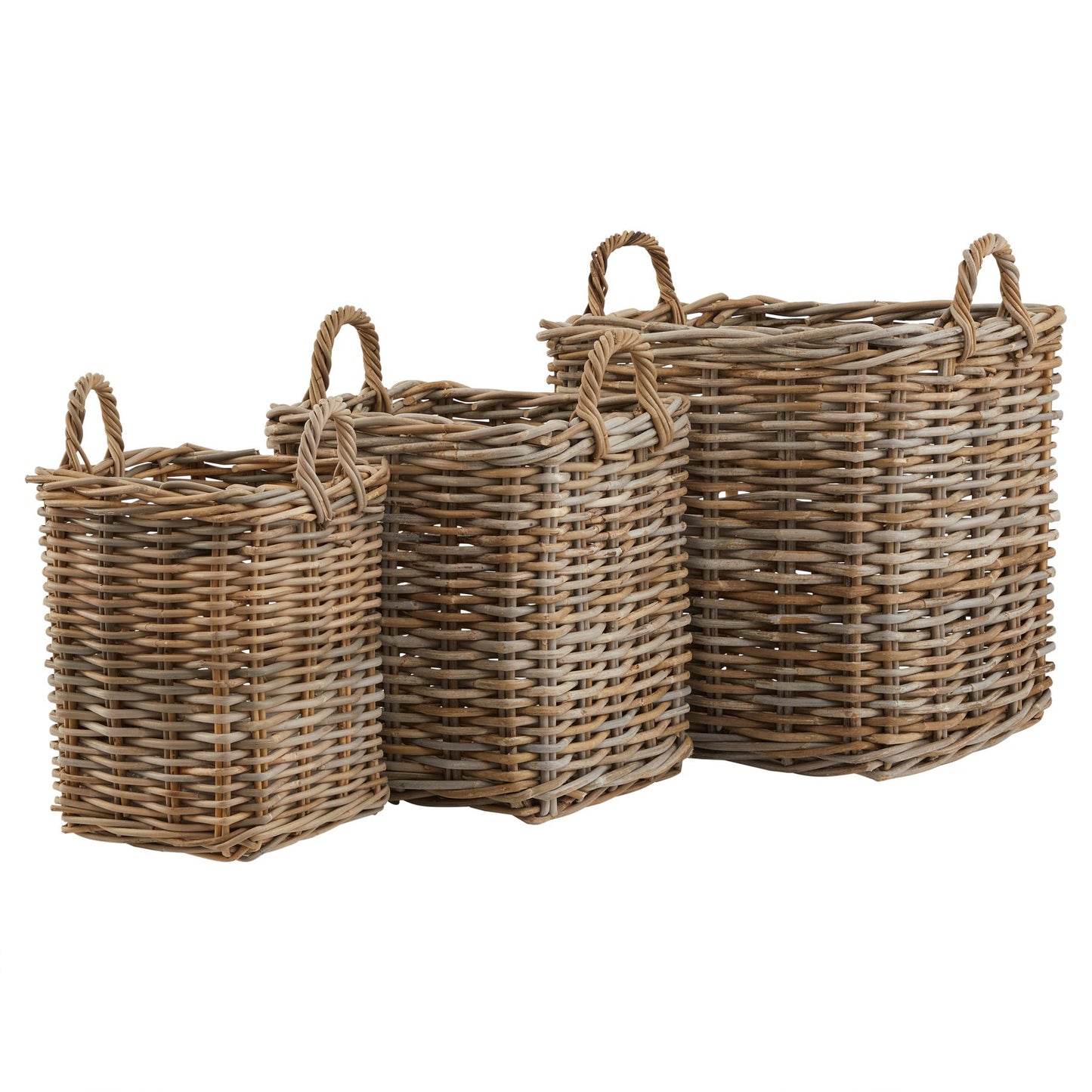 Set of 3 kubu baskets