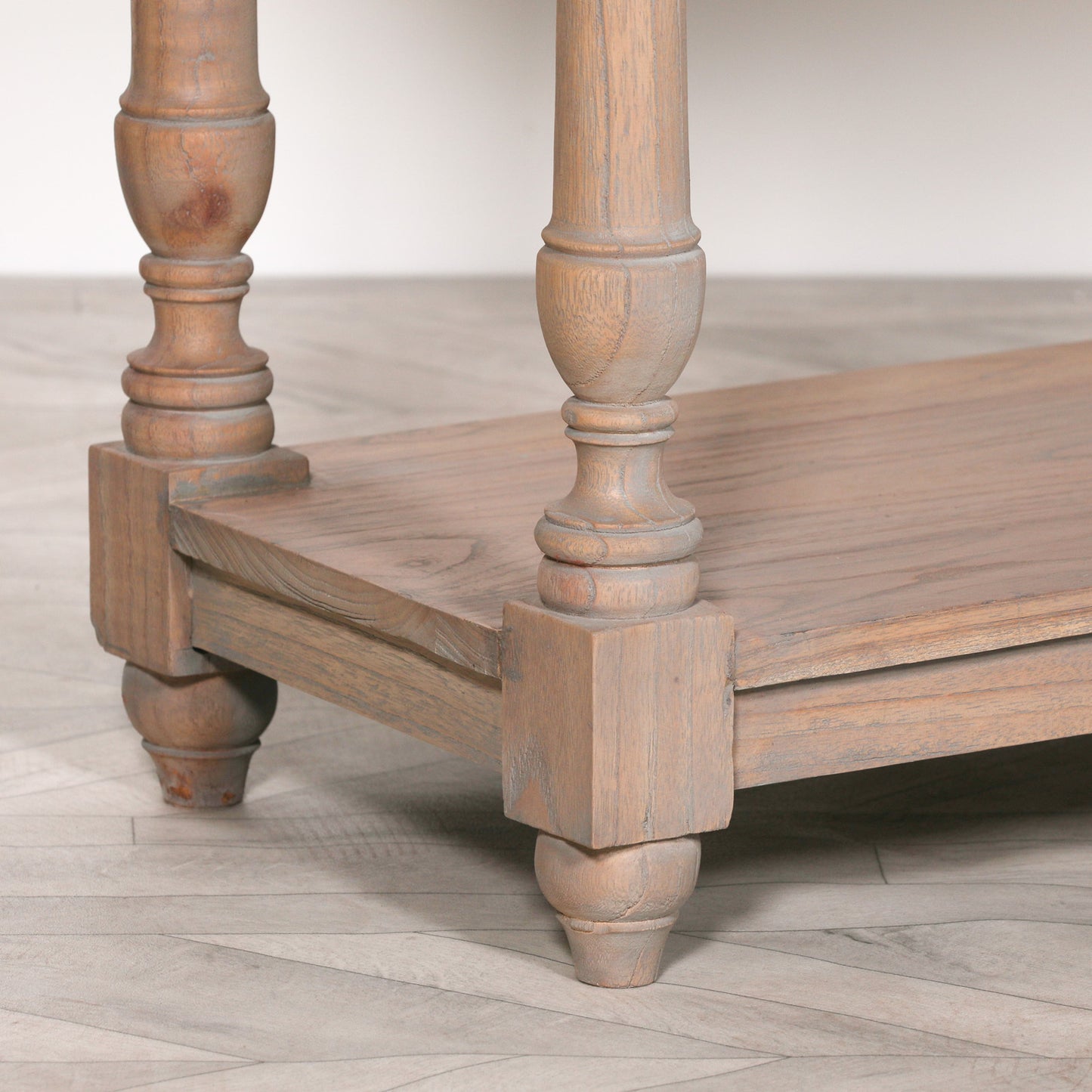Cedar wood console table