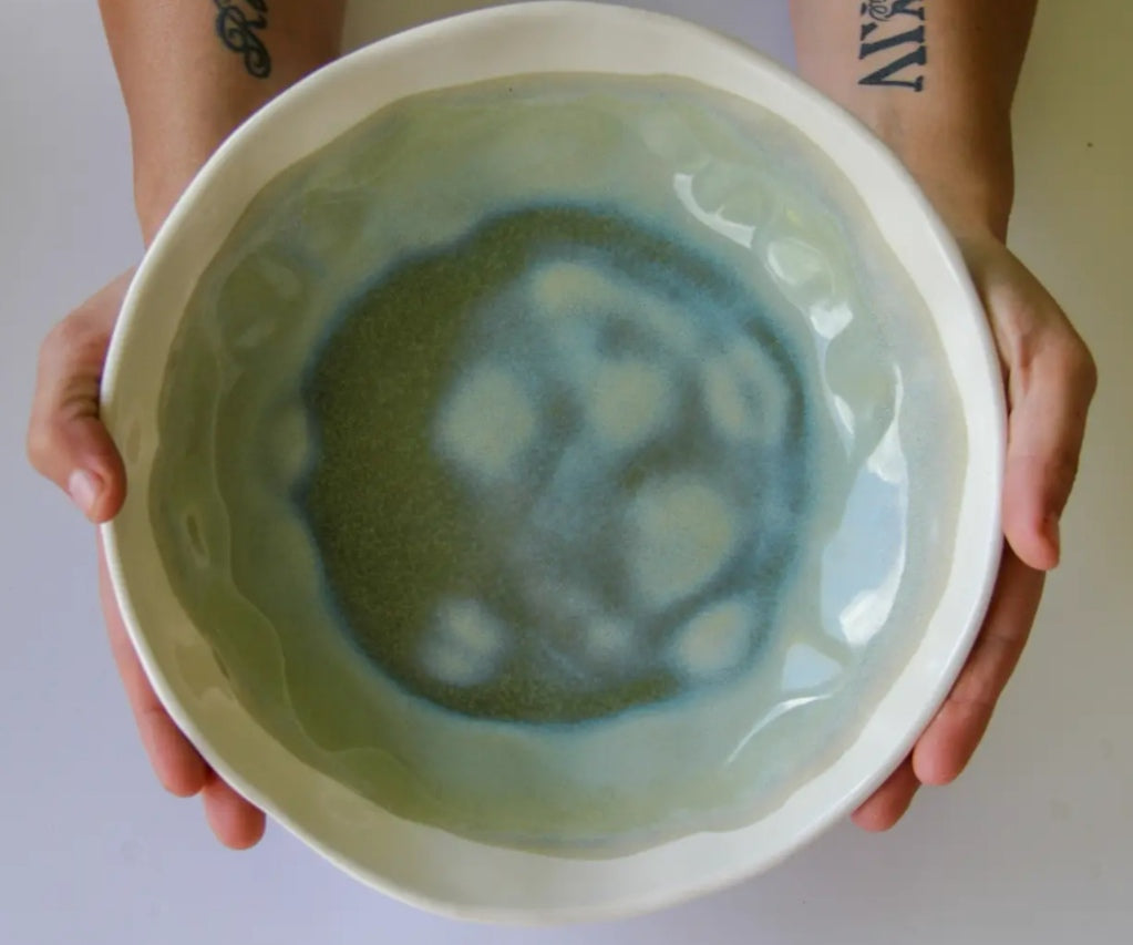 Large Artisan bowl - sea spray