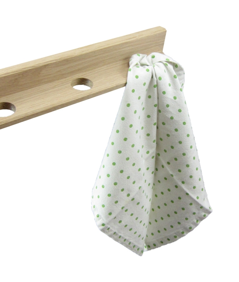 Oak tea towel holder
